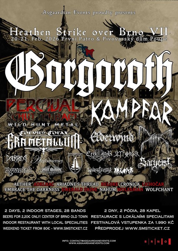 Heathen Strike over Brno flyer