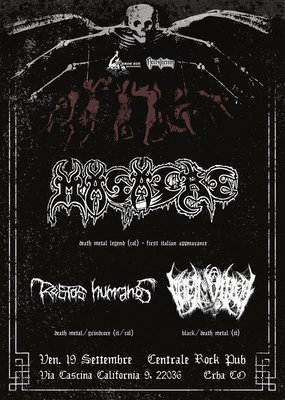 Masacre, Restos Humanos, Vomit Vulva flyer